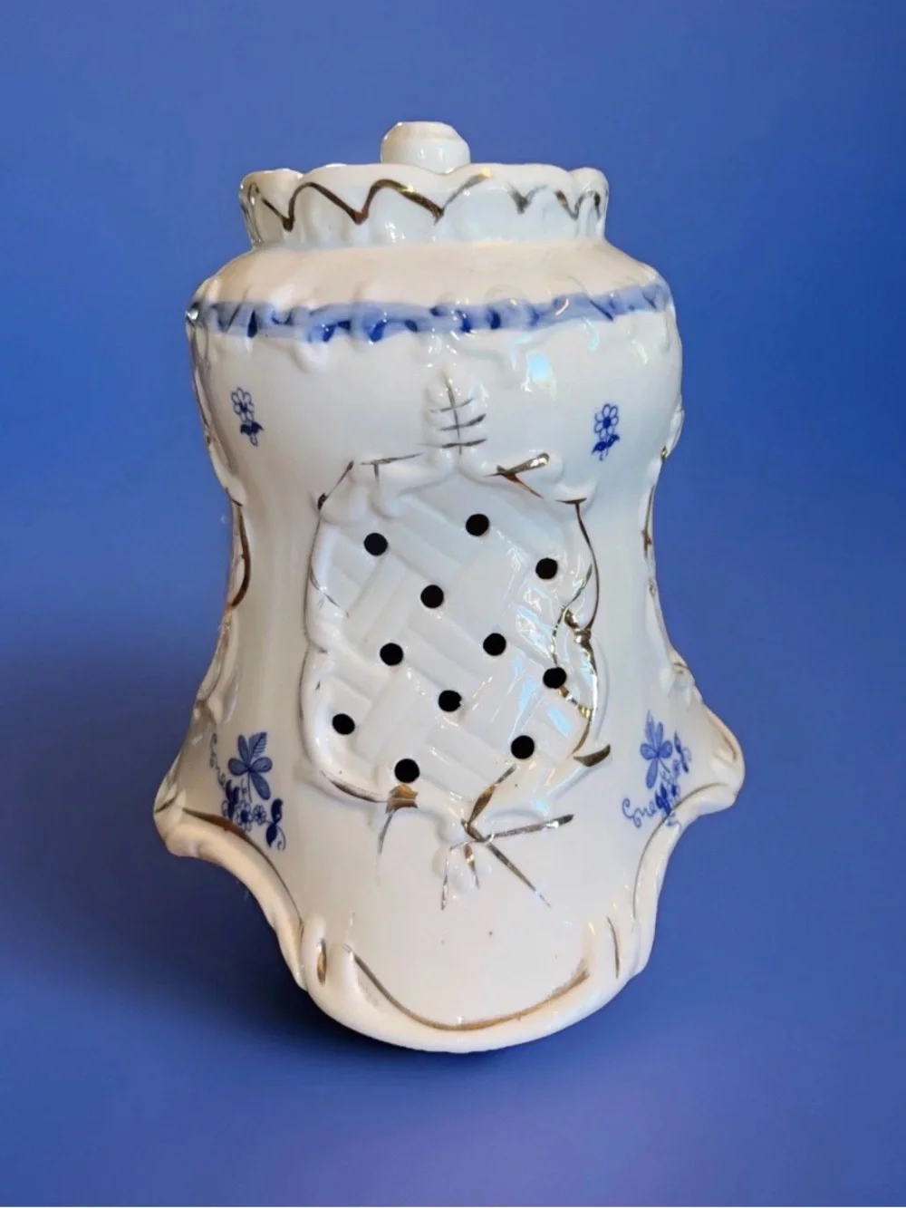 Antique Candle Cover Porcelain Fairy Lamp Shade Unicorn Goddess Victorian EUC